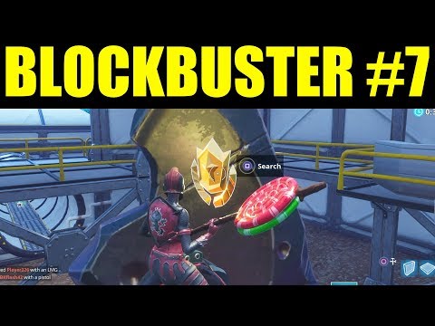 Secret Week 7 Battlestar location! (Blockbuster #7) Fortnite Battle Royale Week 7 Challenges