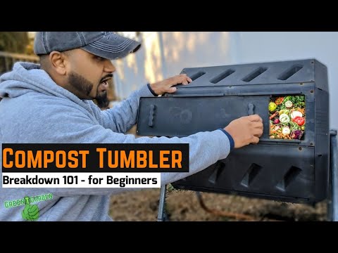 How to use a Compost Tumbler "For Beginners - Quick Breakdown Tips" #compost #composting #organic