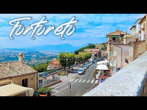 DIVINELY GORGEOUS - TORTORETO. Italy - 4k Walking Tour around the City - Travel Guide.  #Italy