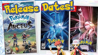 We Finally Have Release Dates for Pokémon Legends + Brilliant Diamond & Shining Pearl!