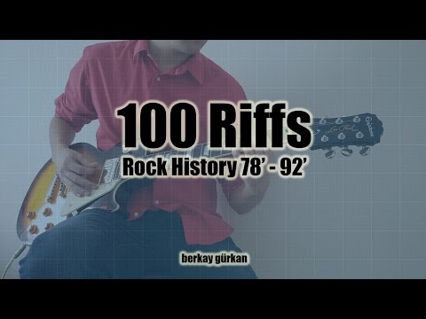 100 Riffs Medley - The Best Rock History of 80's in One Take