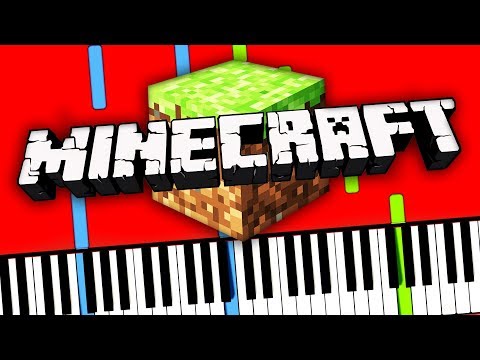 Minecraft - Theme Song (C418 - Danny Soundtrack) Piano Tutorial (Sheet Music + midi) synthesia cover