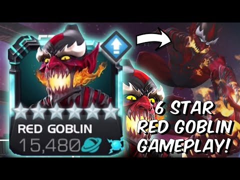 6 Star Rank 2 Red Goblin Gameplay & First Look! - Frenzy Damage!! - Marvel Contest of Champions