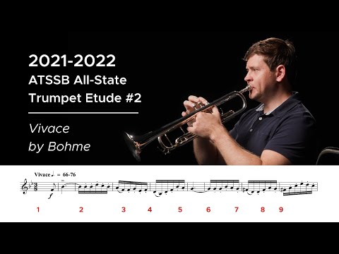 2021-2022 ATSSB All-State Trumpet Etude #2 - Vivace by Böhme