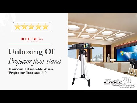 ELCOR PRO Series Height Adjustable from 53 cm to 136 cm Projector Floor Stand.