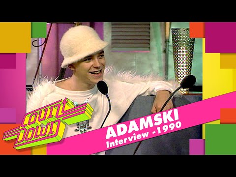 Adamski about the Warehouse scene and working with Elton John and his 5yo brother (Countdown,1990)