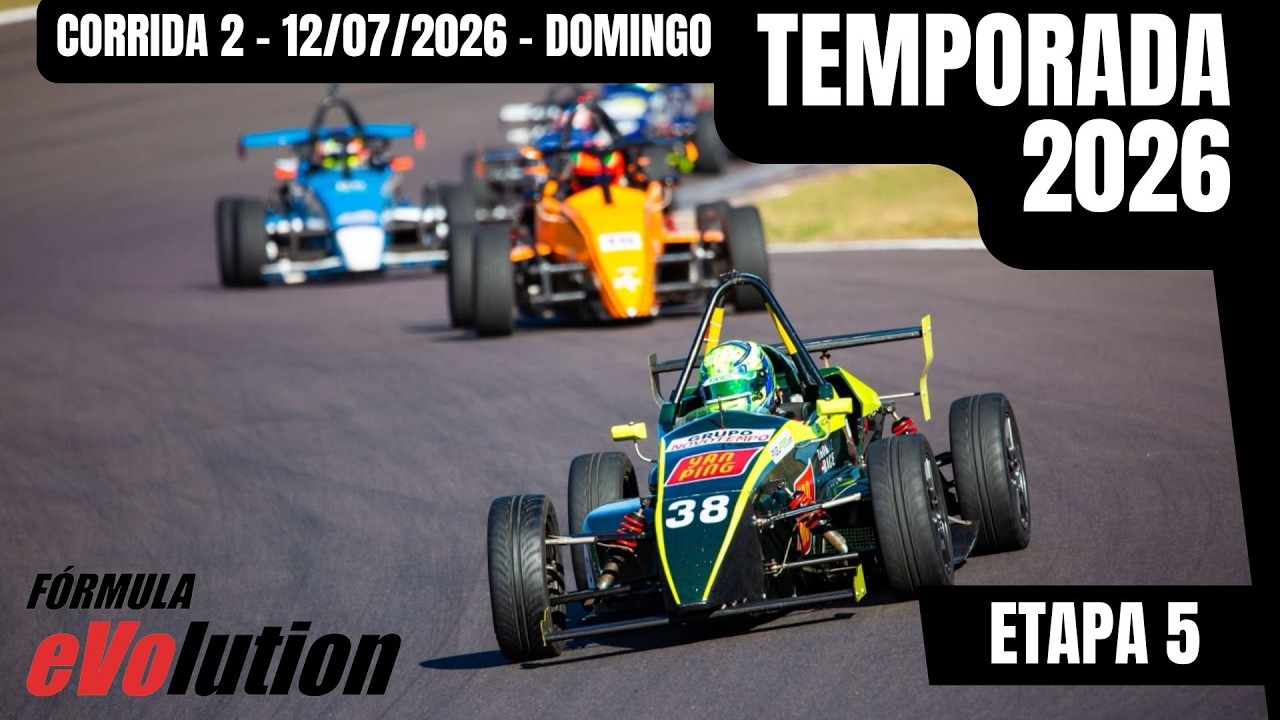 Etapa 5 - 2026 - FÓRMULA EVOLUTION - Corrida 2 - Cascavel - AO VIVO