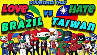 Download lagu (NEW) Countries That LOVE / HATE Taiwan 🇹🇼 VS Brazil 🇧🇷 #countryballs #history #mapping #geography  mp3