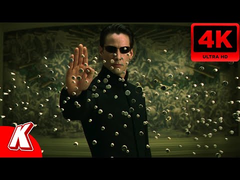 The Matrix Reloaded (2003) - Neo vs. Merovingian (4K)