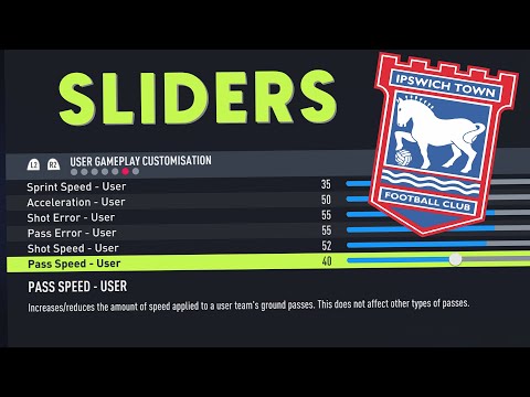 The sliders I use on FIFA 22 Career Mode.