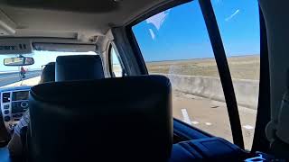 Driving on a bridge in Mississippi, United States, but 1280x720, 60fps.