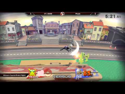 VS EVO Qualifier 5/16/15 - Winners Qtrs - Phuzix (Sheik) vs. ESAM (Pikachu) - Smash 4