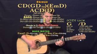 When I Was Your Man (Chris Jamison) Guitar Chord Chart Lesson Capo 3rd