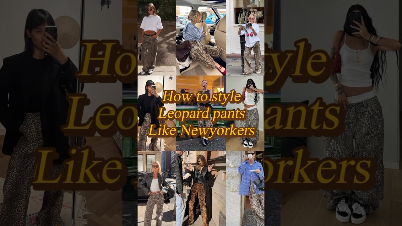 How to style leopard pants like newyorkers ✨ #leopardpants #falloutfits #tredning