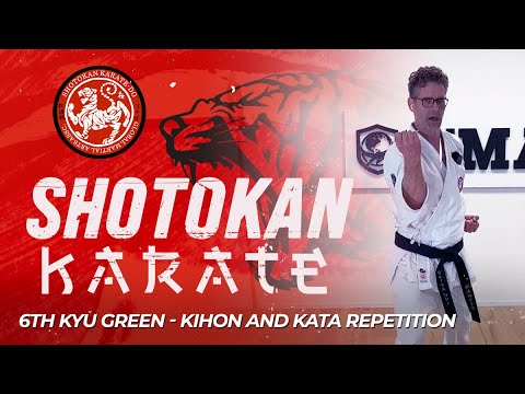 Shotokan Karate - 6th Kyu - Green Belt - Kihon & Kata Repetition thumbnail
