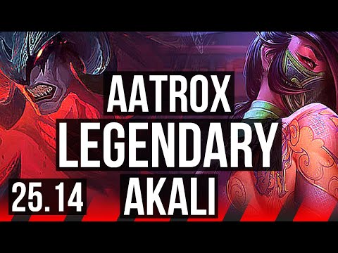 AATROX vs AKALI (TOP) | Legendary | KR Diamond | 25.14