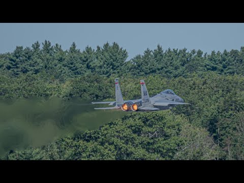 Unrestricted Climb by 104th FW F-15C after Thunder Over NH | Pease ANGB (PSM)