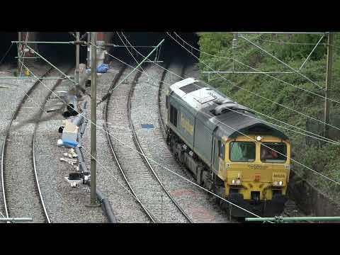 Freightliner 66525 0K68 Guide Bridge - Crewe Basford Hall. 28.04.22.