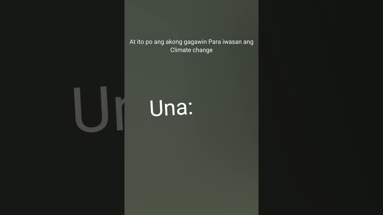 Mga gagawin ko Para maiwasan ang climate change