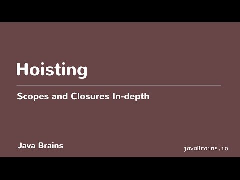 Scopes and Closures In-depth 15 - Hoisting