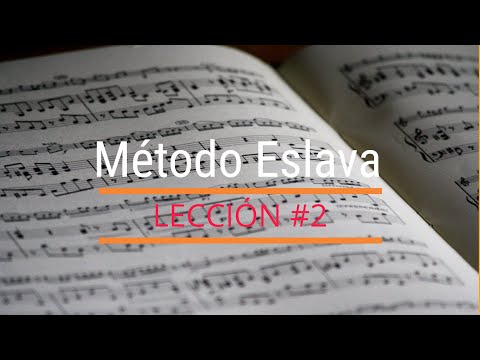 Lenguaje musical/Método Eslava - lección #2