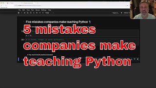 Five mistakes companies make teaching Python to their staff