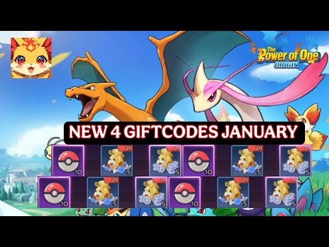 PKM The Power of One & New 4 Giftcodes January 22 | All 4 Codes PKM The Power of One January