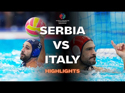 Highlights | Serbia 🇷🇸 vs Italy 🇮🇹 | Men's Group A | World Aquatics Championships Singapore2025
