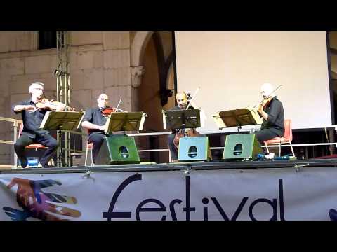 01. ARCHIMIA String Quartet (Piazza della Loggia, BRESCIA 21.6.2012)