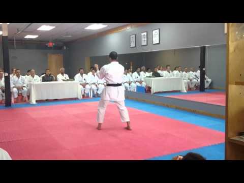 Sensei Luis Sanchez 5th Dan test WSKF