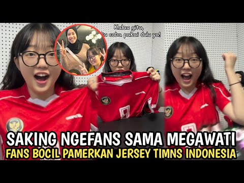 Fans Berat Mega🥰 Lee Sieun Fans Bocil Korea Pamerkan Jersey Terbaru Timnas Dengan Nama Megawati
