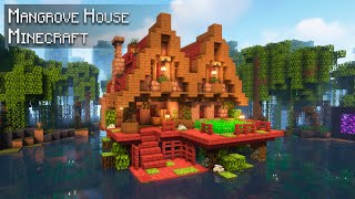 Minecraft: How to build a Mangrove Stilt House | Tutorial