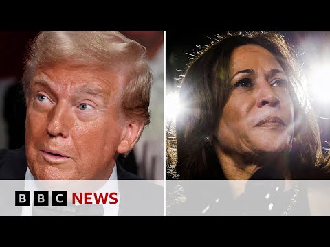 Video | Donald Trump and Kamala Harris make final push for votes in US election | BBC News