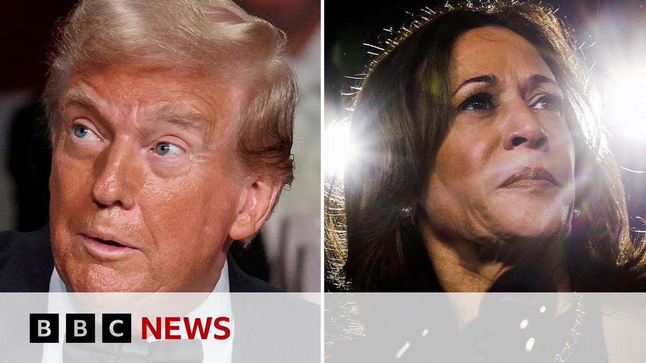Donald Trump and Kamala Harris make final push for votes in US election | BBC News
