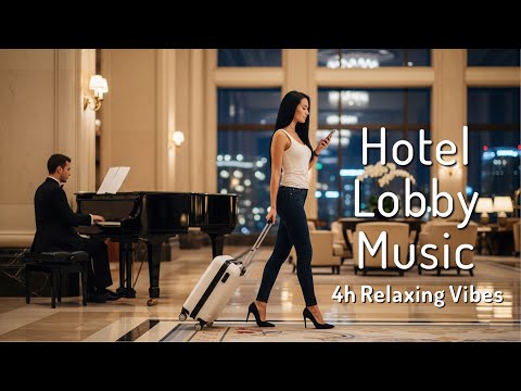 5-Star Hotel Lobby Music🏩Smooth Piano Guitar Sax Jazz🎼Relaxing Instrumental Music▶️For Study or Work