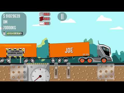 Game trucker Joe transports steel to the construction of an aircraft factory