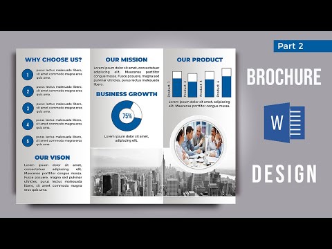 Brochure Design in MS Word Brochure design ideas Brochure Design tutorial