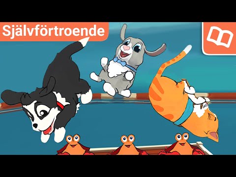 Sagor för barn 2-6 år | Ett, Två, Tre, Hoppa! | Godnattsaga | Ljudbok med text & bild