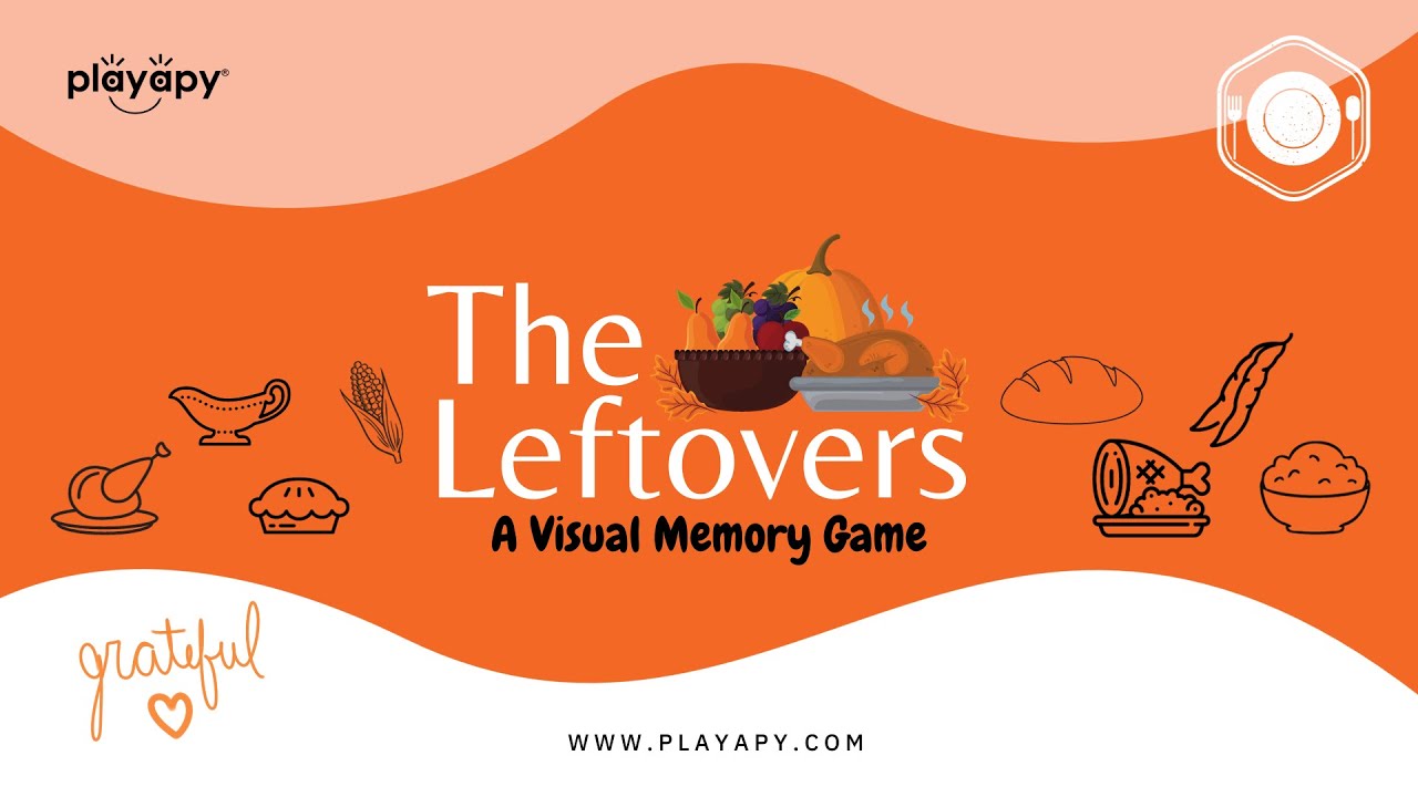 THE LEFTOVERS | Visual Memory Game | Thanksgiving Activity for Kids