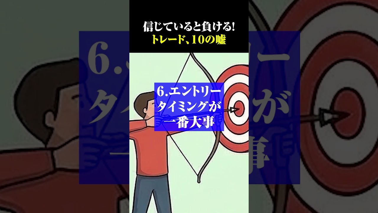 【トレード】信じていると負ける！トレード、10のウソ。