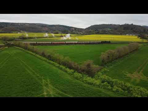 Steam Loco Odney Manor West Somerset Railway Dunster Castle Conygar Tower Exmoor DJI Mini2