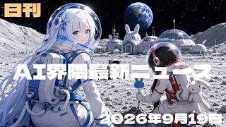 【AI界隈最新ニュース／2026-09-19号】 AI誤報で軍事寸前／国王がAI警鐘／AI電力連合／AIが自ら開発／外部監視で提携／激速AI「Jev」／家族支援AI『CC』／AI演歌レーベル