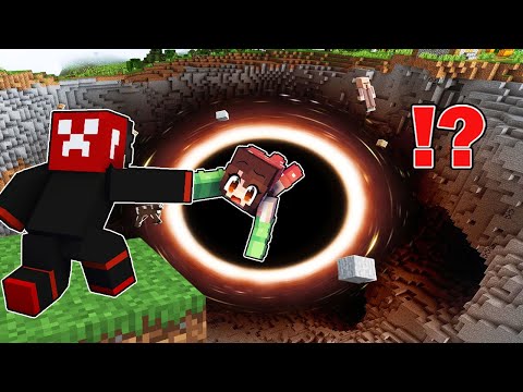BLACK HOLE vs. SECRET SECURITY BUNKER In Minecraft ( Tagalog )