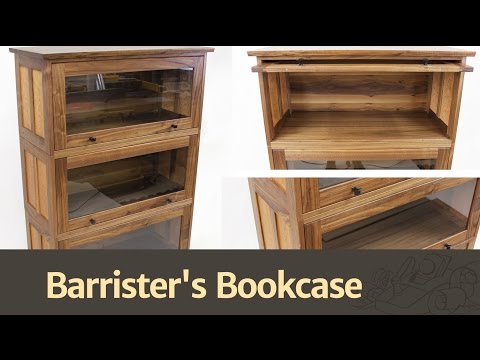 Walnut Barrister's Bookcase