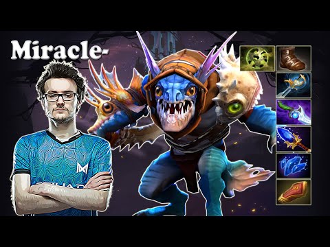 Miracle - Slark Safelane with Gh Io | Dota 2 7.31c Gameplay