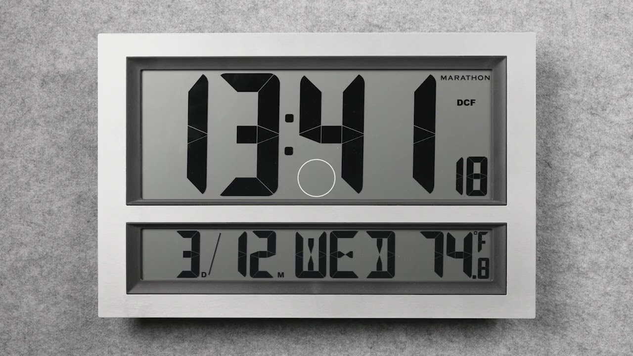 Marathon Jumbo Atomic Wall Clock