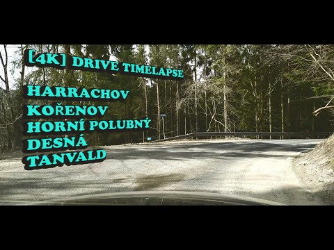 [4K] Driving CZ (3x) Harrachov - Horní Polubný - Černá Říčka - Desná - Tanvald