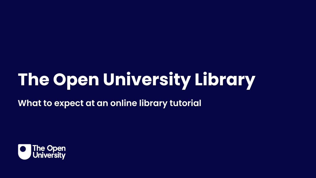 What to expect at an online library tutorial