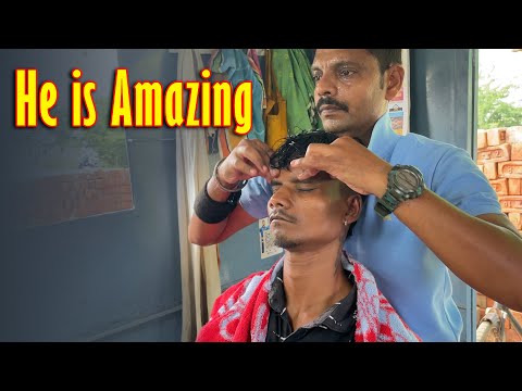The Best of Street Barbers relaxing Master Cracker with Head Massage | Indian Massage