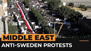 Anger in the Middle East over Quran burning in Sweden Al Jazeera Newsfeed Mp4 3GP & Mp3